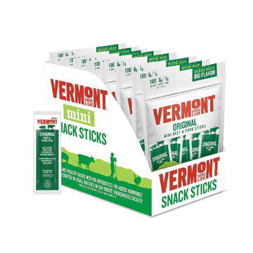 Vermont Smoke And Cure Mini Meat Sticks Go Packs Glutenfree 0.5Oz Meat Sticks 3 Ounces Per Pouch (Pack Of 8 Pouche), Original Be