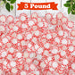 GEEOOLLAH Starlight Peppermint Candy - Bulk Hard Mints, Individually Wrapped, 5 Pound, Classic Red & White, Approx 400 Pieces