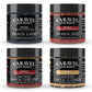 Caravel Gourmet Infused Sea Salt Mega Sampler - Smoked Bacon Chipotle, Salt & Pepper, Garlic Herb, Black Lava - 4 oz Jar 4-Pack