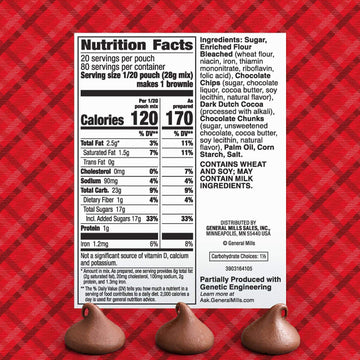 Betty Crocker Triple Chocolate Brownie Mix, 20 oz. each, 4 Pack, Model 980006050