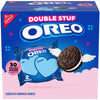 OREO Double Stuf Valentines Day Chocolate Sandwich Cookies, Valentine Exchange Cookies, 30 2-Count Snack Packs