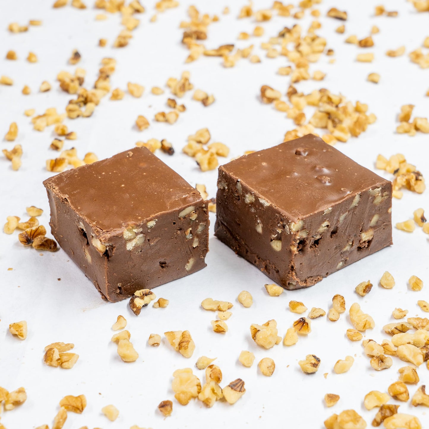 Valley Fudge Chocolate Walnut Artisan Fudge, Gourmet Candy, One Pound Package