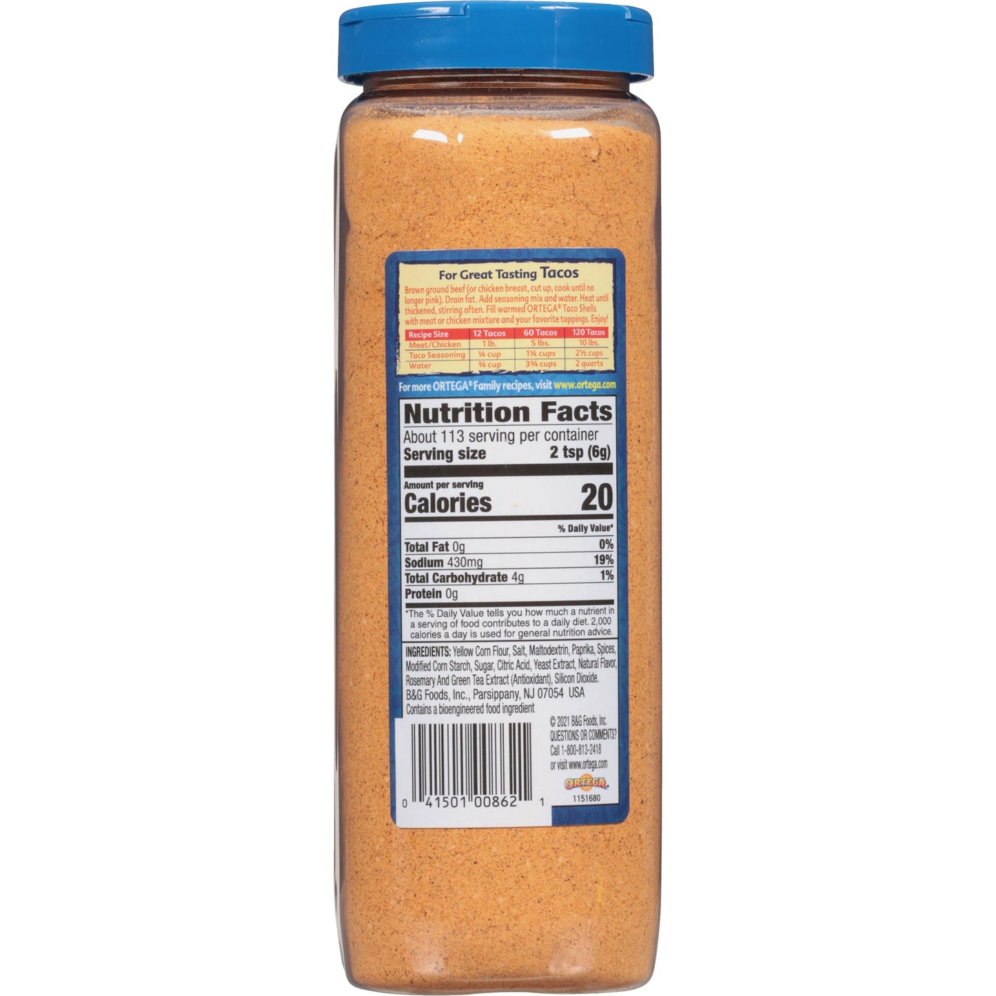 Ortega Seasoning Mix, Taco Seasoning, 24 Ounce