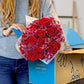 Benchmark Bouquets - Stunning Roses & Alstroemeria (Glass Vase Included) - Fresh Flowers for Delivery - Gift for Graduation, Bir