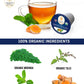 Organic Tea Pods With Moringa, Peppermint, Holy Basil & Turmeric - Naturally Decaf Tea - Mental Focus By Teavity (36 Tea Pods)