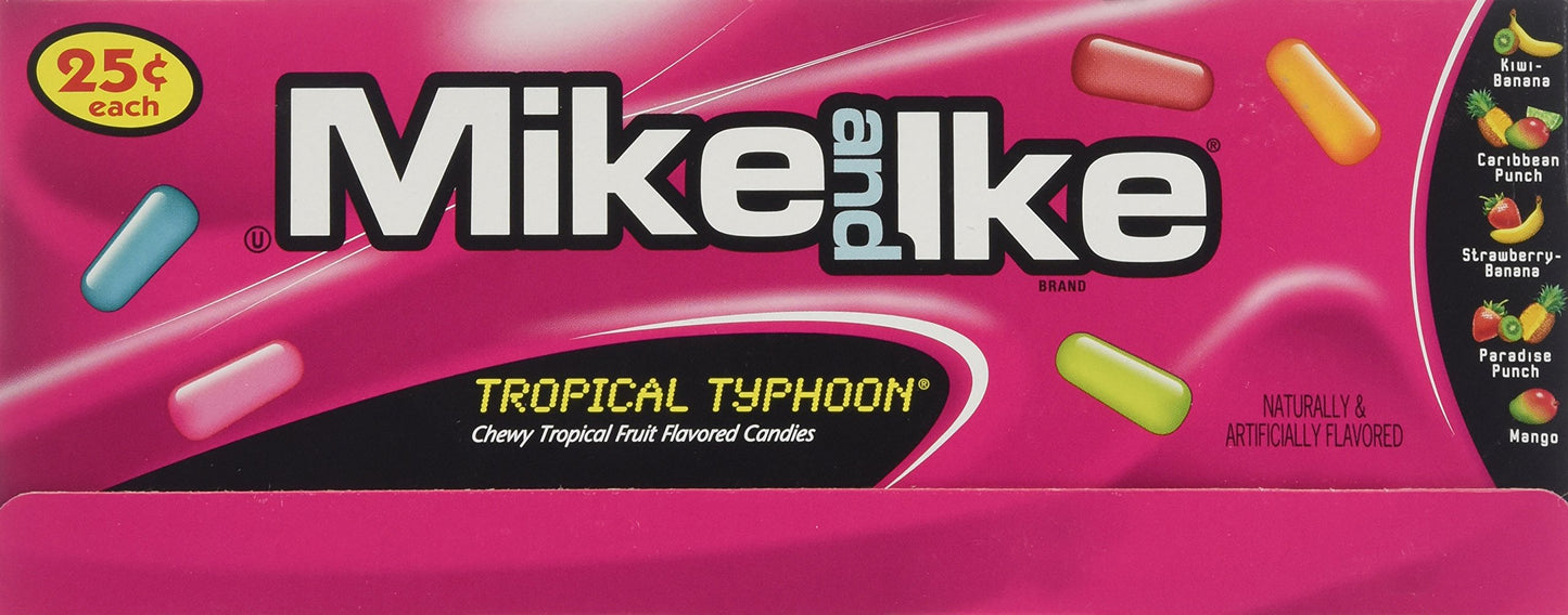 Mike And Ike Tropical Typhoon, 0.78 Ounce (Pack Of 24)