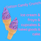 Cotton Candy Crunch Topping For Ice Cream, Froyo, Frappes, Cupcake And Dessert Toppings 7 Ounce
