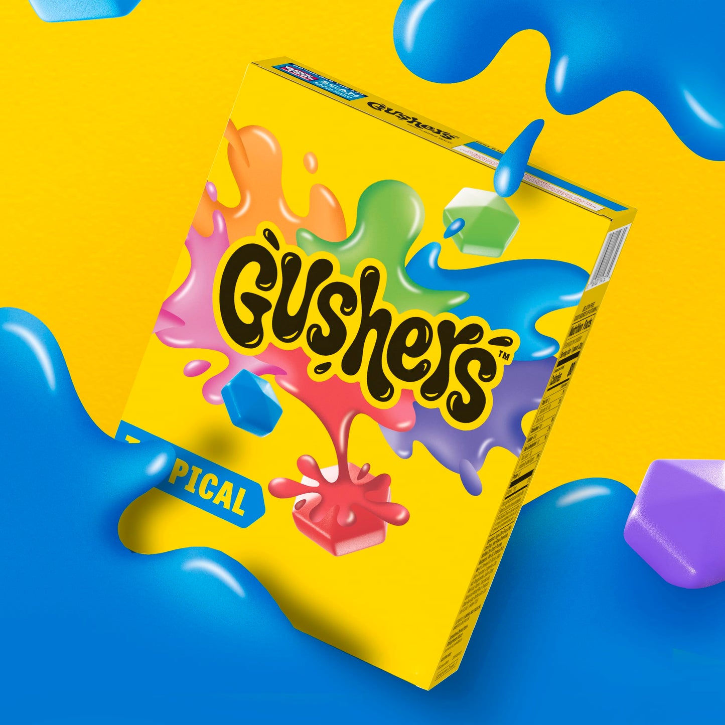 Gushers Tropical Flavors Fruit Flavored Snacks 6 Count