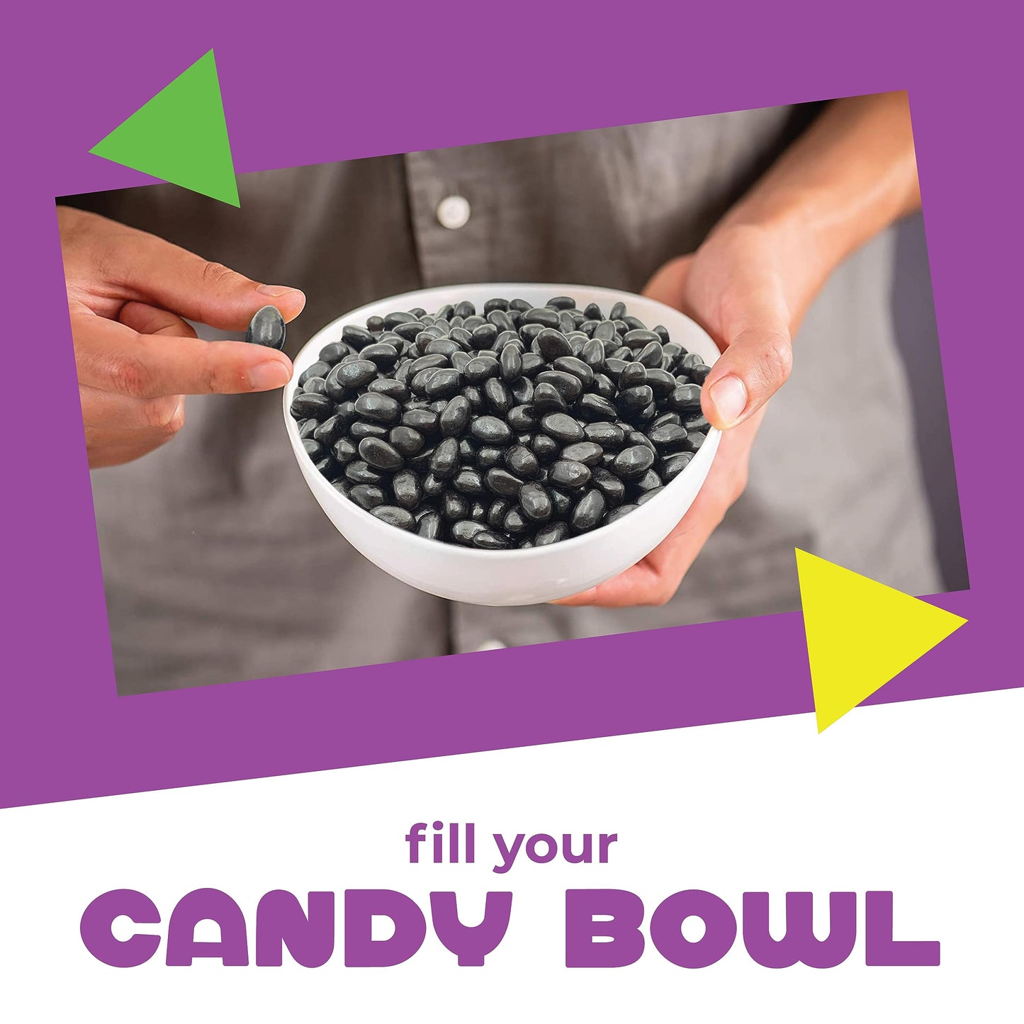 Black Licorice Jelly Beans Old Time Favorite Candy (2 Pound Bag)