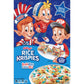 Kellogg's Rice Krispies Cereal, Summer Snacks, Red & Blue Color Mix, 7.5oz Box - Family Breakfast Treat