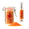 Sriracha, Grind Gourmet Sriracha Flavored Salt and Salt Grinder Gift Set, Jar of Sriracha Flake Salt and Salt Grinder, Reusable 