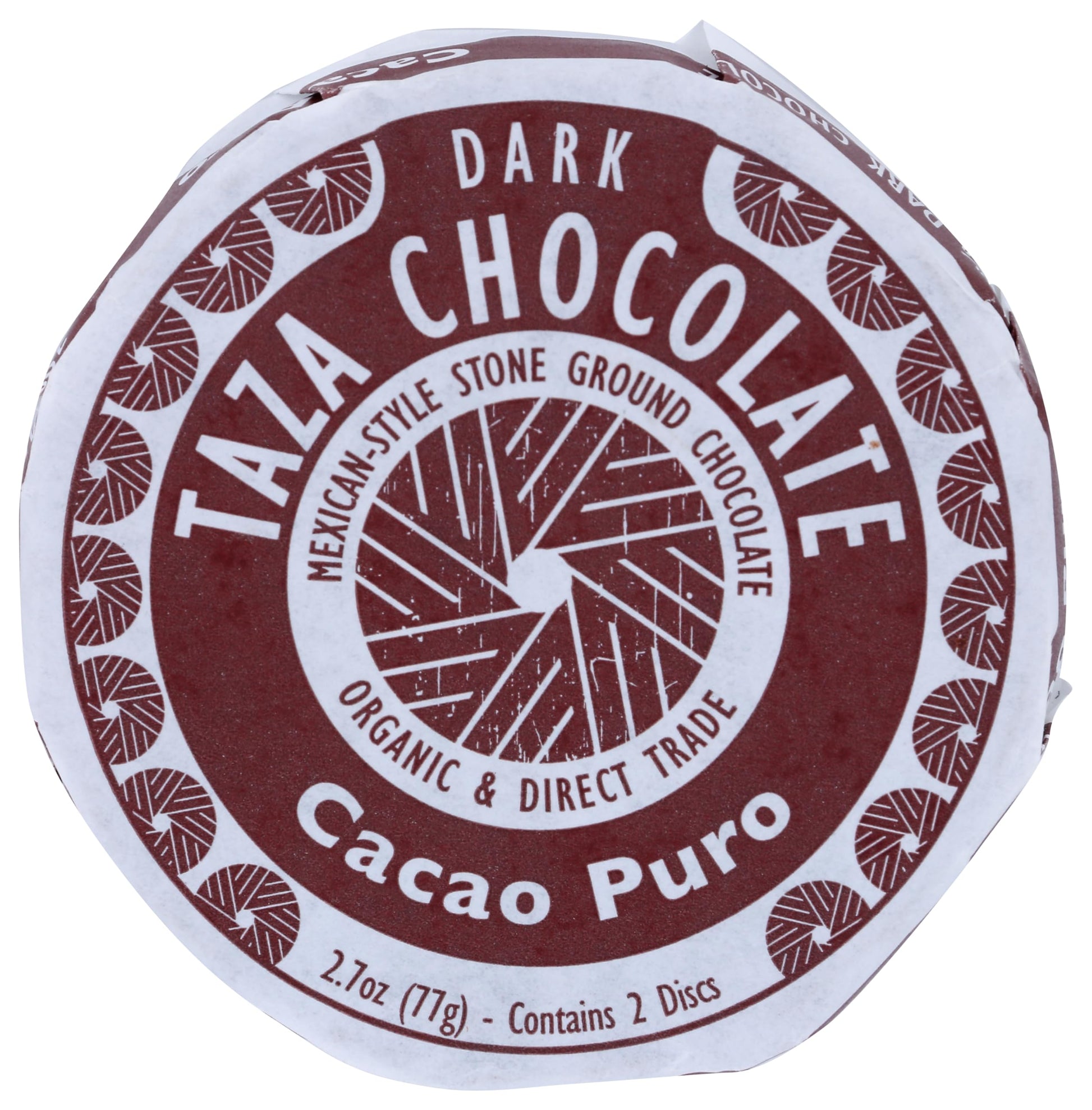 Taza Chocolate Organic Mexicano Disc 70% Dark Chocolate, Cacao Puro, 2.7 Ounce (1 Count), Vegan