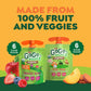 GoGo squeeZ Organic Fruit & veggieZ Applesauce and Puree Variety Pack, Pedal Peach and Boulder Berry, 3.2 oz (Pack of 12), Unswe