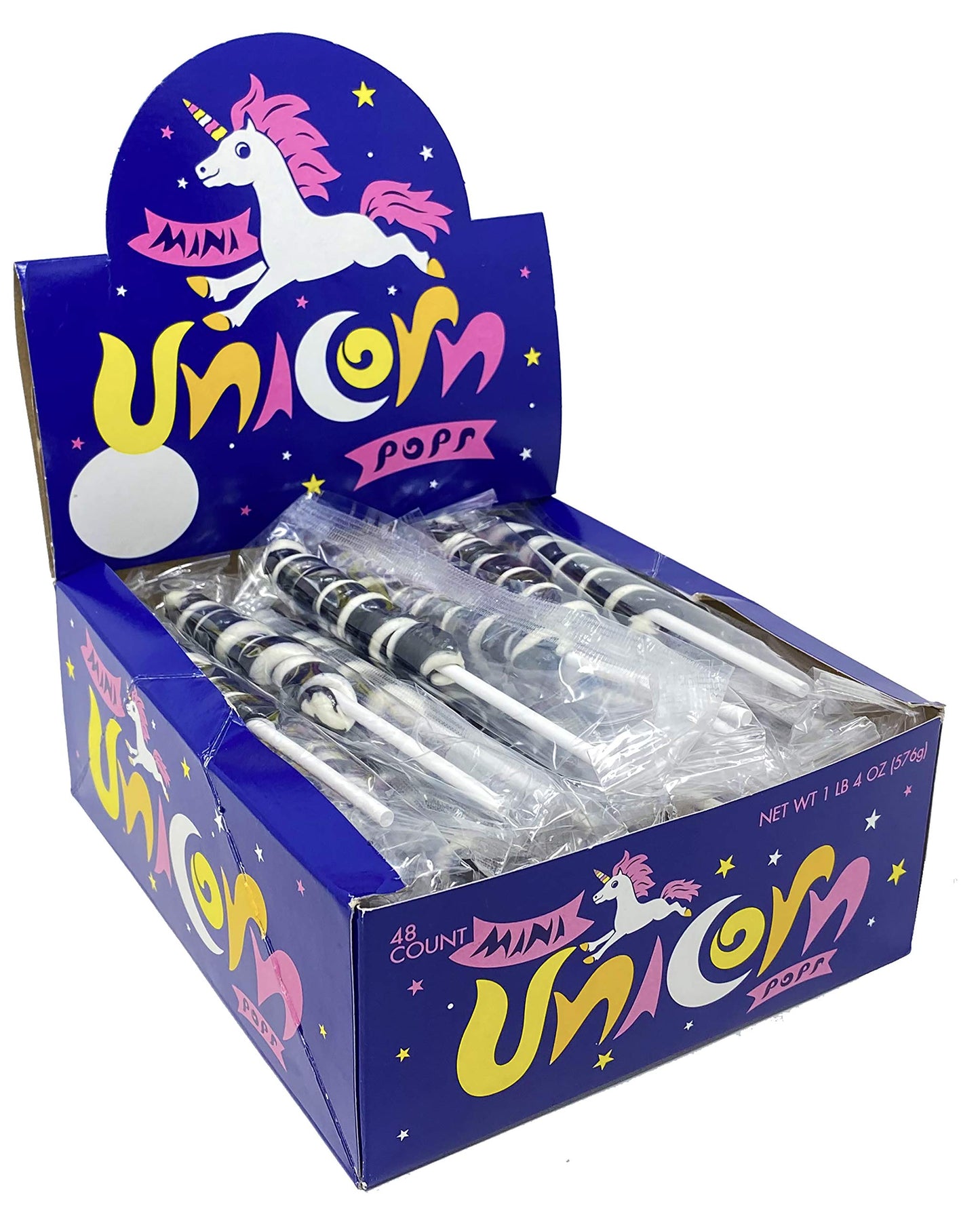 Adams & Brooks, Inc. Unicorn Pops 48 Count Individually Wrapped Unicorn Lollipops Great For Party Favors, Candy Buffets, Kosher