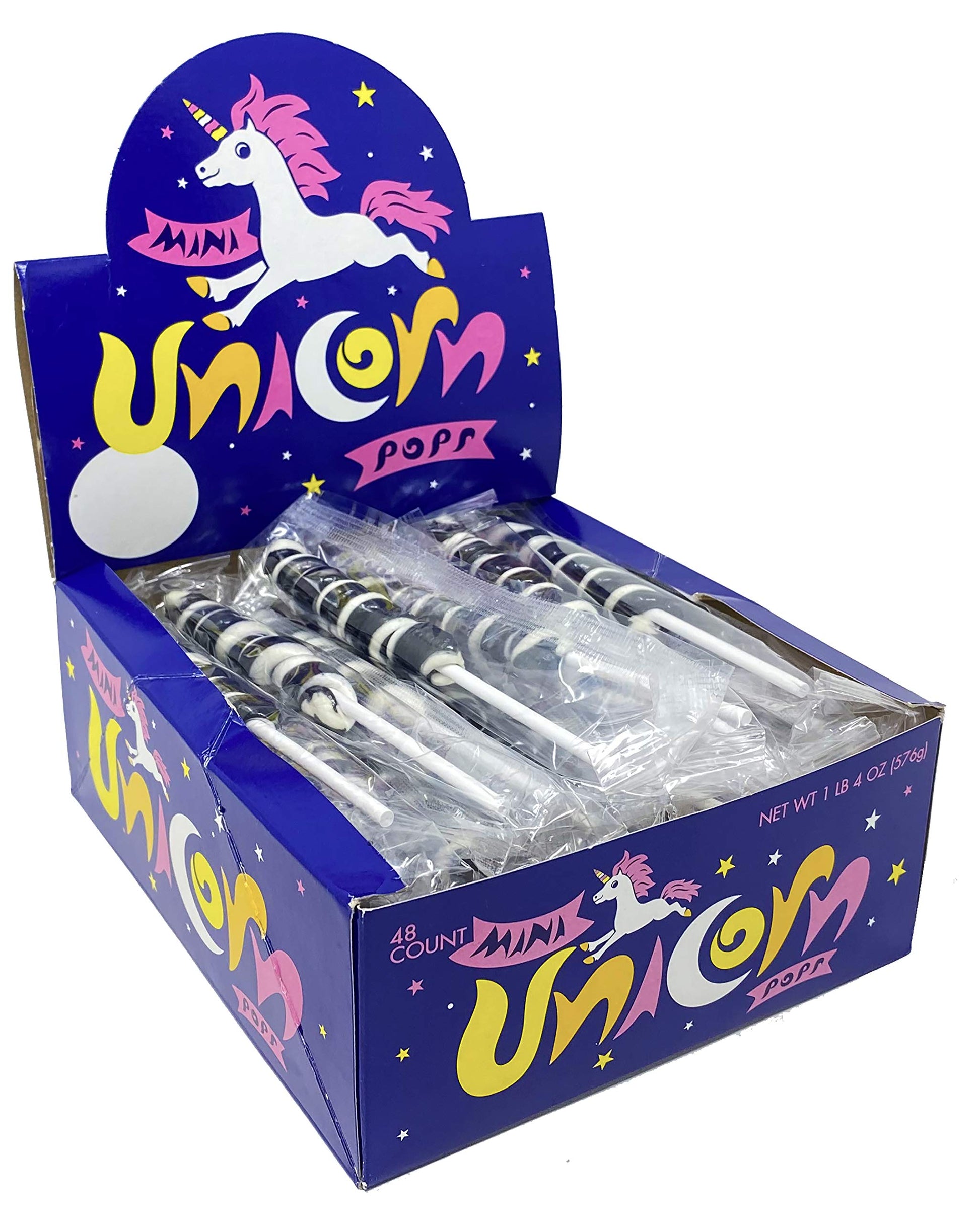 Adams & Brooks, Inc. Unicorn Pops 48 Count Individually Wrapped Unicorn Lollipops Great For Party Favors, Candy Buffets, Kosher