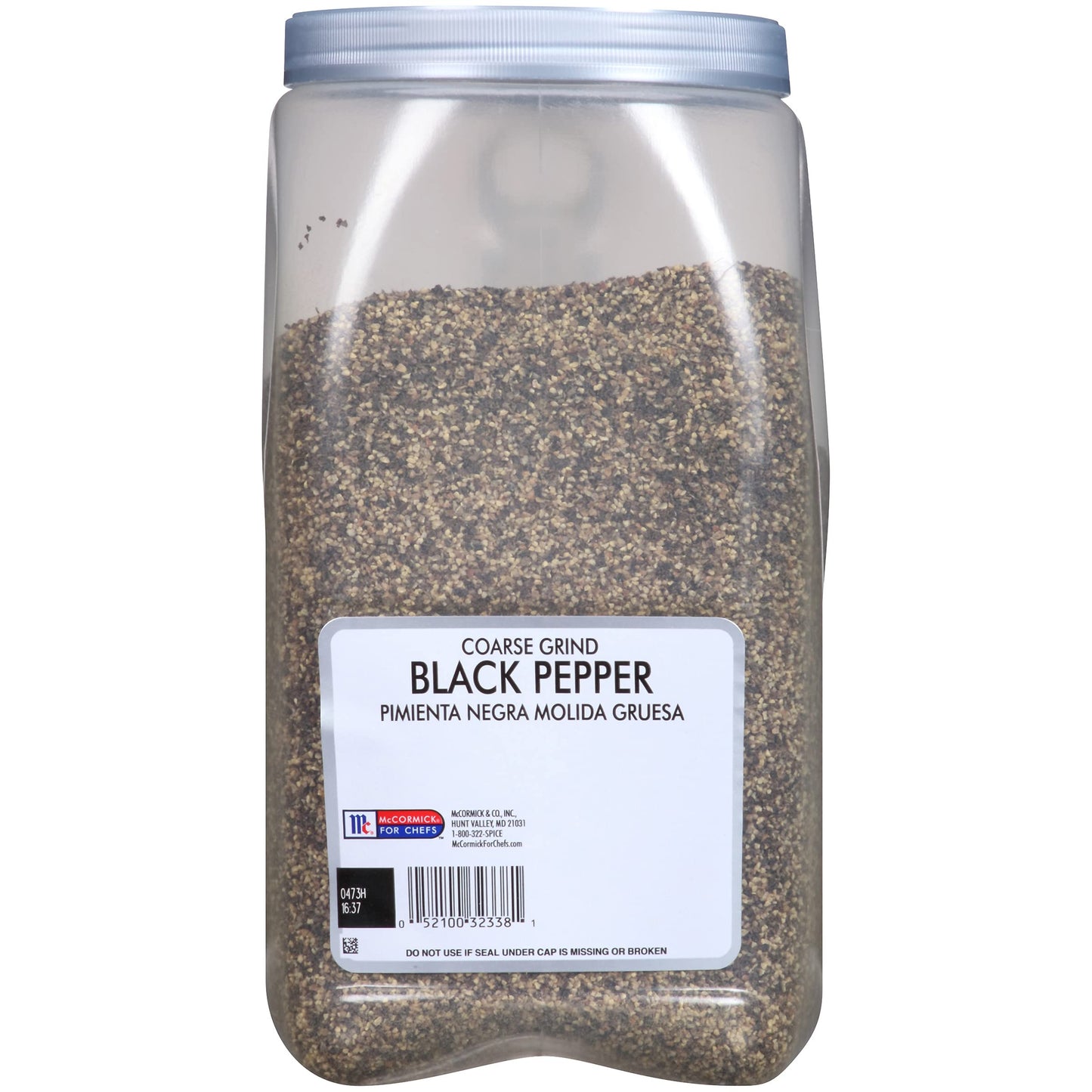 McCormick Culinary Coarse Grind Black Pepper, 5 lb - Five Pound Container of Coarse Ground Black Pepper with Woody Flavor, Best