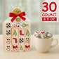 30 Count Christmas Marshmallow Gift Pack, Soft & Fluffy Vanilla Marshmallows, Festive Holiday  , Cute Snowman Packaging, Perfect For Gifting, Hot Chocolate, & Stocking Stuffers, 4.5 Oz 30 Count