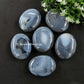 Dendrite Agate Palm Stone - Pocket Massage Worry Stone For Natural Body Chakra Balancing, Reiki Healing And Crystal Grid