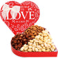 Anna and Sarah Premium Mixed Nuts Medium Size Heart Shaped Gift Basket Oregon Hazelnut-Almond-California Pistachios-Roasted Maca