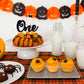 ZHUOWEISM Halloween Ghost Cake Topper - Black & Pink Glitter - Baby 1st Birthday Decoration Supplies