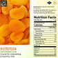 Oh! Nuts Dried Apricots Turkish - 2 Lb - Dried Fruit - No Sugar Added - Dehydrated Fruit Bites - Packed In New York Zip-Seal Bag