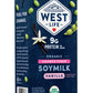 West Life Organic Soy Milk, Unsweetened Vanilla, 8g of Protein, Vegan Dairy Alternative, Lactose-Free, Shelf Stable, 32oz (Pack