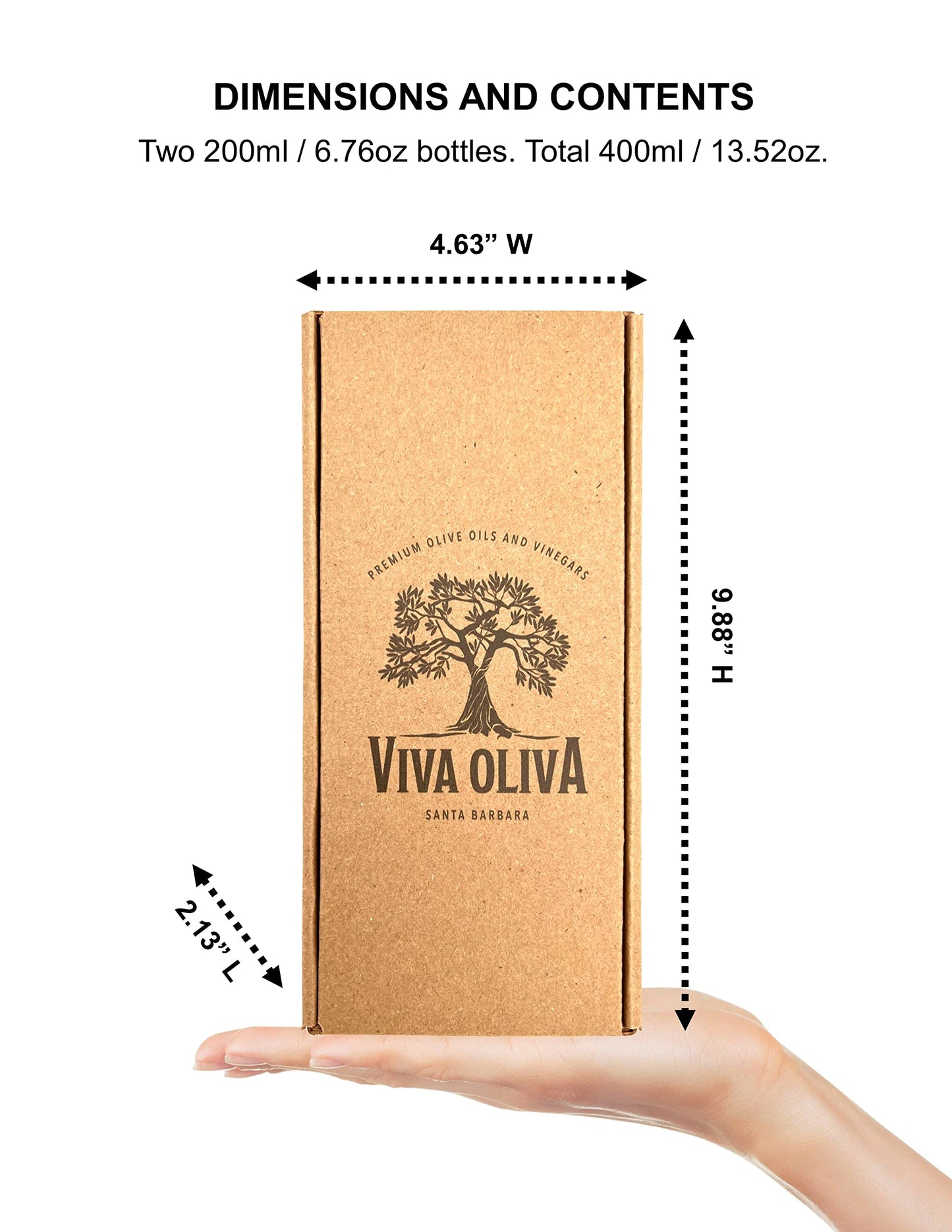 Viva Oliva Two 200Ml (6.8Oz) Variety Gift Set - Wild Mushroom & Sage Infused Olive Oil And Grapefruit White Balsamic Vinegar - Enhanced Quality - 100% Natural
