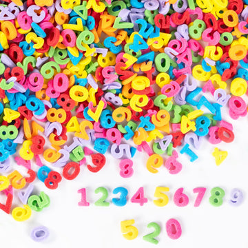 Numbers Sprinkles for Cake Decorating 7 Ounces Edible Rainbow Confetti Sprinkles for Cupcake, Cookies, Ice Cream Topper, Multico