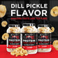 Shaw Strength Protein Pork Rinds (Dill Pickle, 8Oz); Developed For Worlds Strongest Man Brian Shaw, Keto-Friendly, High Protein,