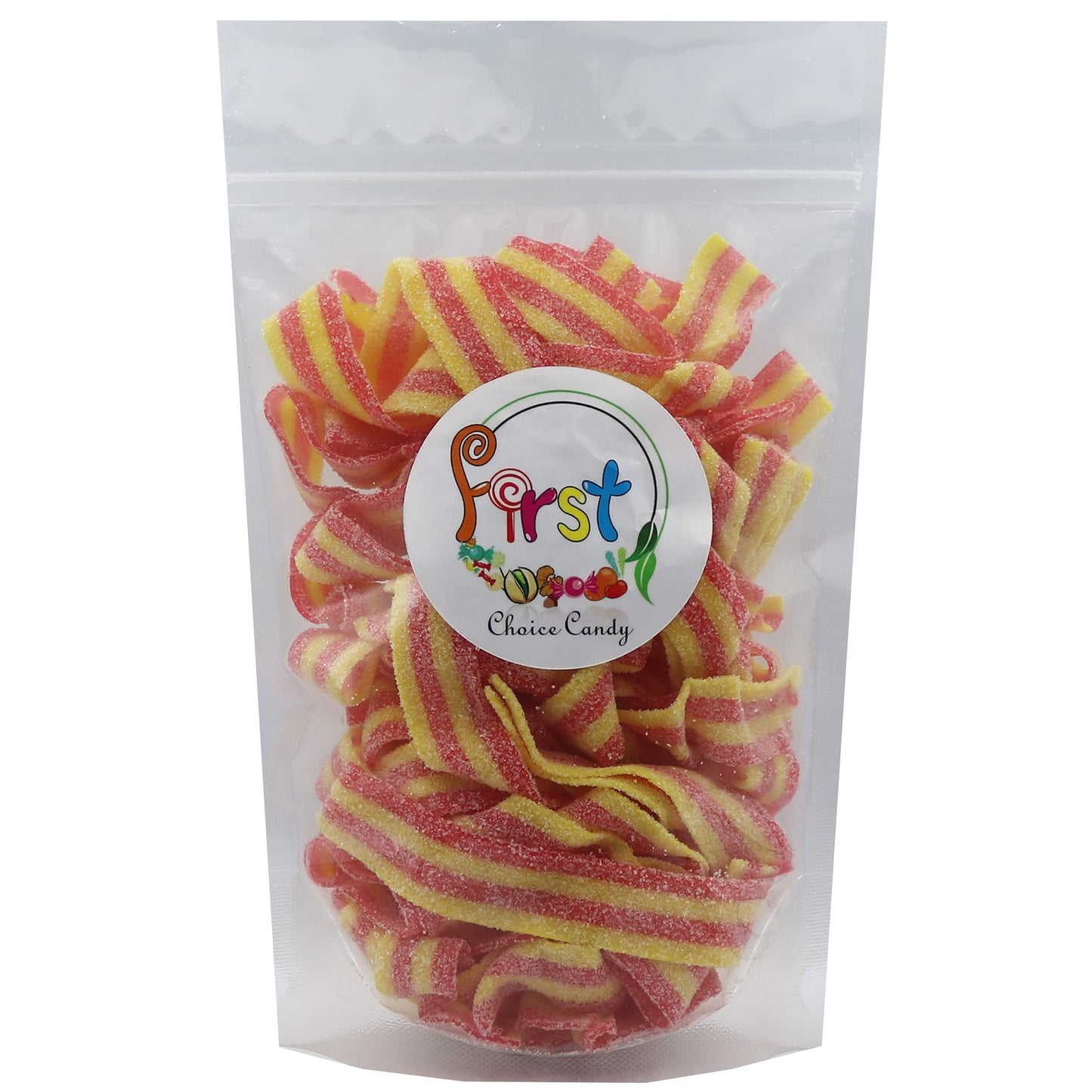 FirstChoiceCandy Sour Gummy Belts, Strawberry Banana Flavor, 3 Pound Pack