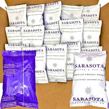 Coffee Packets, European French Roast, Dark Roast Coffee Packs, Single Pot Individual Coffee Packets, Coffee Singles Packets For