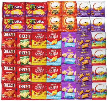 Niro Gift Basket Assortment | 40 Pack Individual Bags Cheese  Ers Variety Pack | Snacks For Mature-Themeds And Children | The Perfect Care Package