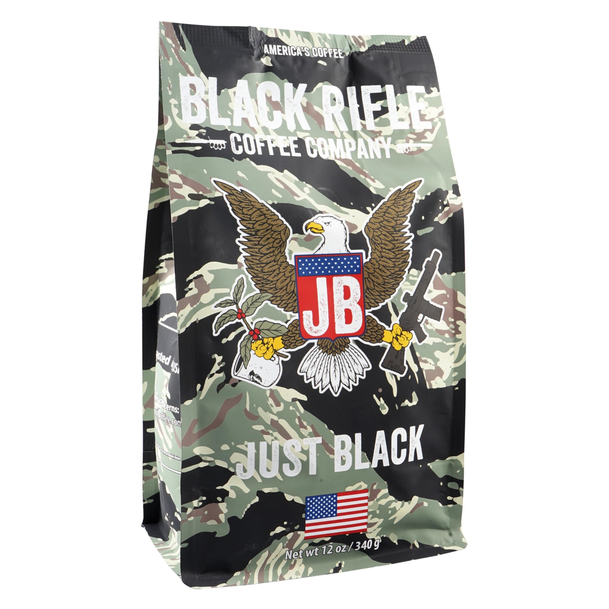 Black Equipment Coffee Company Just Black  Medium Roast Ground Coffee  12 Oz Bag