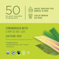Teatulia Organic Lemongrass Tea Bags, Caffeine Free Herbal Tea, 50 Pyramid Sachets, Compostable, Sustainably Grown