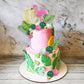 Flamingo Cake Toppers Summer Cake Decorations With Palm Leaf Cake Toppers Green Hot Pink Pearl Ball Cake Toppers For Tropical Ha
