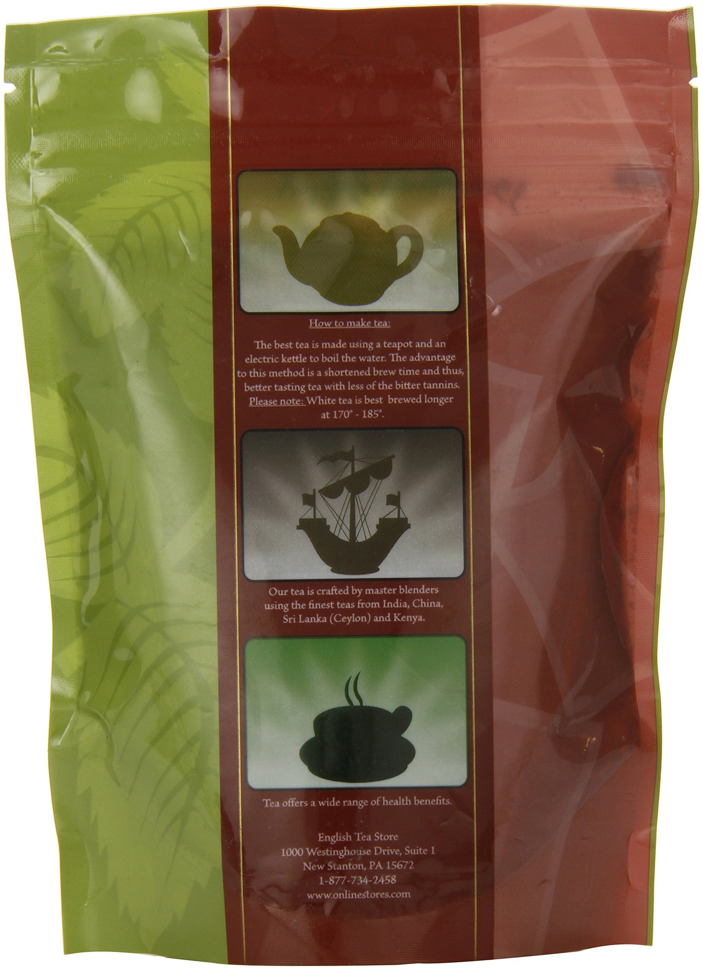 English Tea Store Loose Leaf, Organic Earl Grey Cream Tea Pouches - 4Oz, 4 Ounce