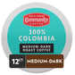 Community Coffee 100% Colombia Medium-Dark Roast Coffee Pods, Compatible with Keurig 2.0, 12 Count, Model 00113256