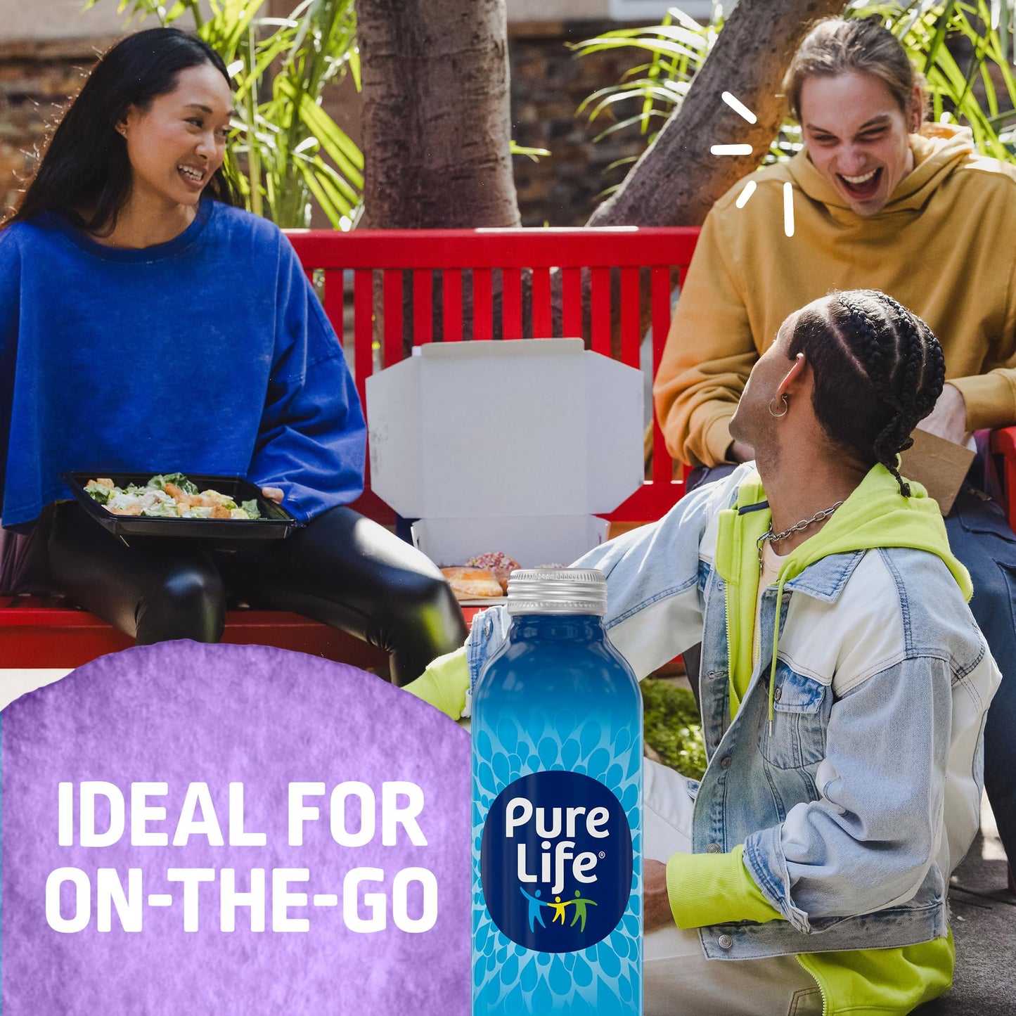 Pure Life Purified Bottled Water, 18-Pack - Still Bottled Drinking Water Enhanced with Minerals for a Crisp Taste, Aluminum Bott