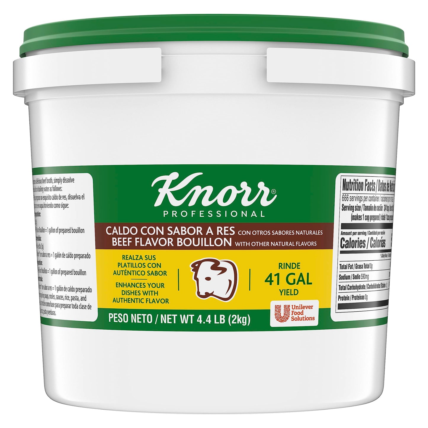 Knorr Beef Bouillon Granulated Base, 70.4 Ounce, Shelf Stable, 0g Trans Fat, Flavor Enhancer