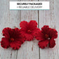 Global Sugar Art Hibiscus Sugar Cake Flowers, Red, Hawaiian Cake Flower Large 3 Count By Chef Alan Tetreault