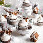 ZHUOWEISM Ice Skating Cupcake Toppers, 24 PCS Glitter Snowflake Picks, 2.2x4.11, Paper, Silver