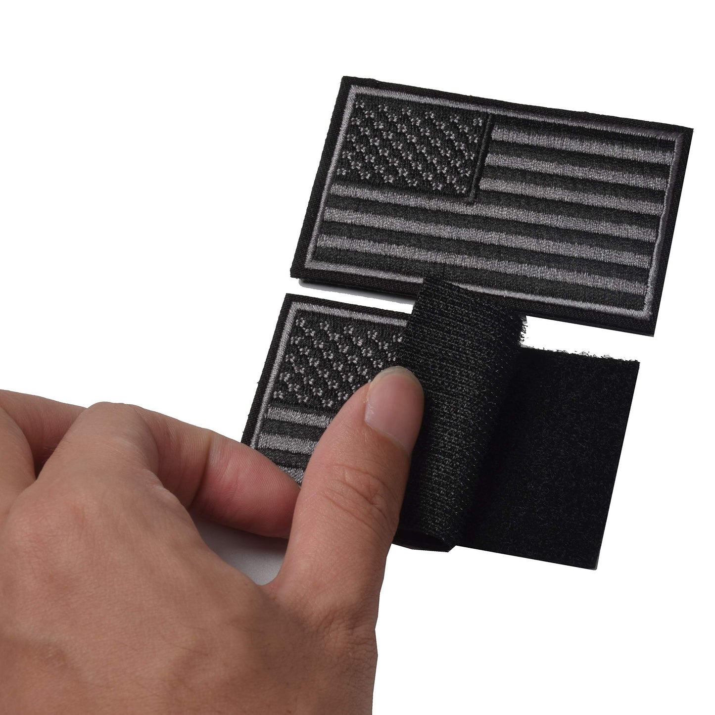 2 Pieces Tactical Usa Flag Patch Green  Blue American Flag Us United States Of America Military Uniform Emblem Patches