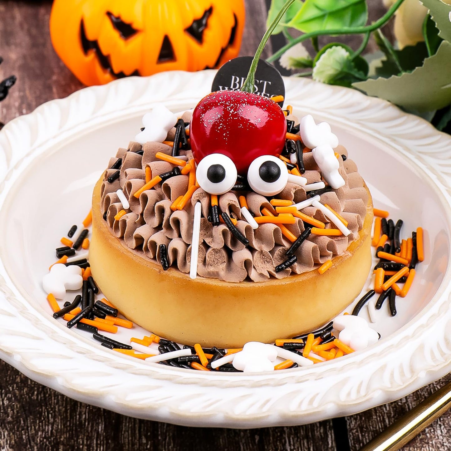 Halloween Sprinkles for Decorating Edible Set 4  320g/11.3oz with Orange Sanding Sugar  Pumpkin  Bat  Ghost  Candy Eyes and Jimmies  Ideal for Cake  Cupcake  Ice Cream  Cookie Toppings