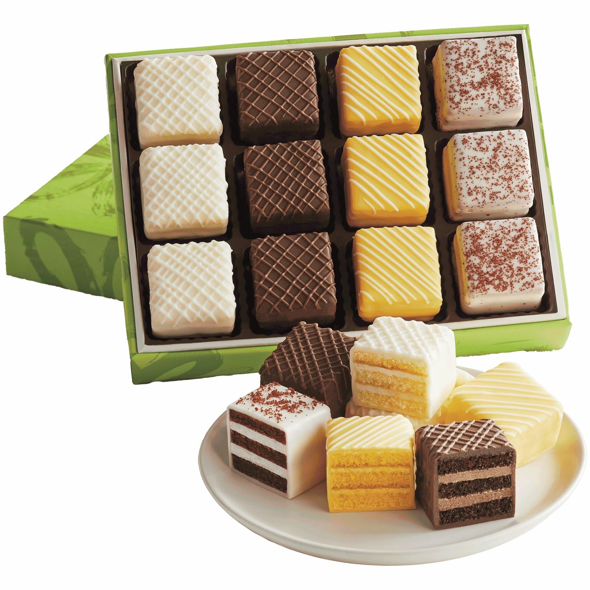 The Swiss Colony 12-pc. Celebration Cake Sampler, Gourmet Petit Fours, 9.25 oz. Assorted Layer Cakes, Perfect for Special Occasions
