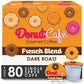 Donut Café – Gourmet Single Serve Coffee Pods For Keurig K-Cup Malt-Inspired, Dark Roast, 100% Arabica, Non-Gmo & Gluten Free, French Roast Blend, 80 Count