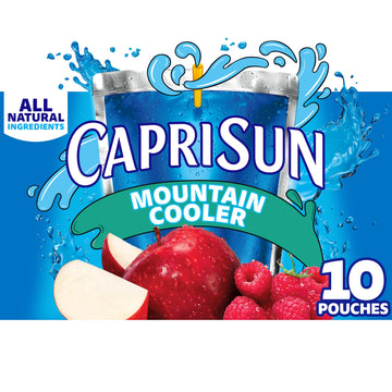 Capri Sun Mountain Cooler Naturally Flavored Fruit Juice Drink, 10 Ct Box, 6 Fl Oz Pouches