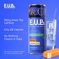 E.U.B. Mood and Motivation Beverage - Orange Creamsicle Sparkling Beverage with Nootropics & Adaptogens, 12oz cans (12 pack)