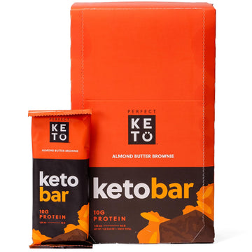 Perfect Keto Bars - The Cleanest Keto Snacks With Collagen And Mct. No Added Sugar, Keto Diet Friendly - 2G Net Carbs, 19G Fat, 