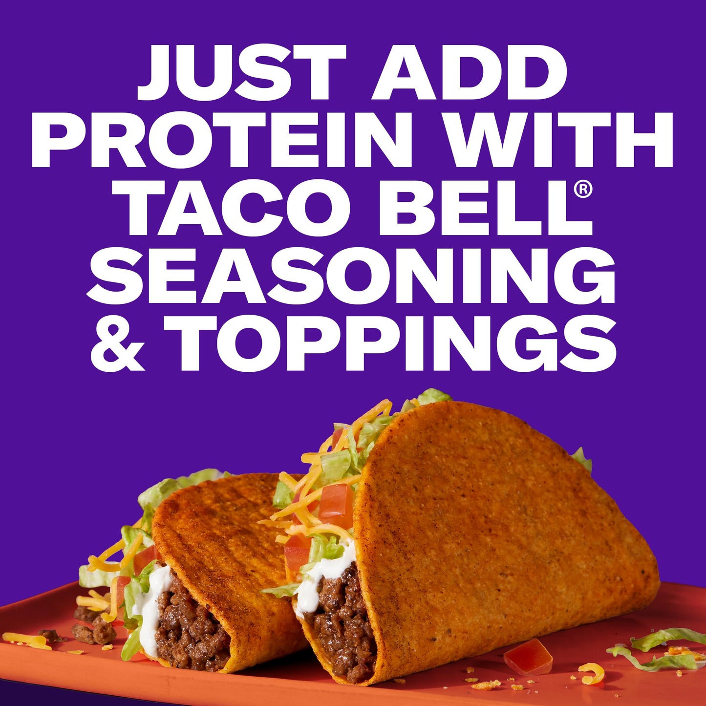 Taco Bell Hot Seasoned Flavor Crunchy Taco Shells  12 ct  4.8 oz Box