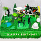 Roaring Good Time Golf Cake Decoration Topper, Felt & Plastic, Golf Themed Party Supplies, Model: Roaring Good Time-5855505054015